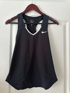 Nike Black Tank Top with White Trim
